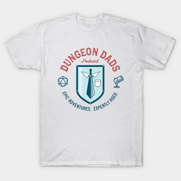 Dungeon Dads Logo (light) T-Shirt by dungeondads